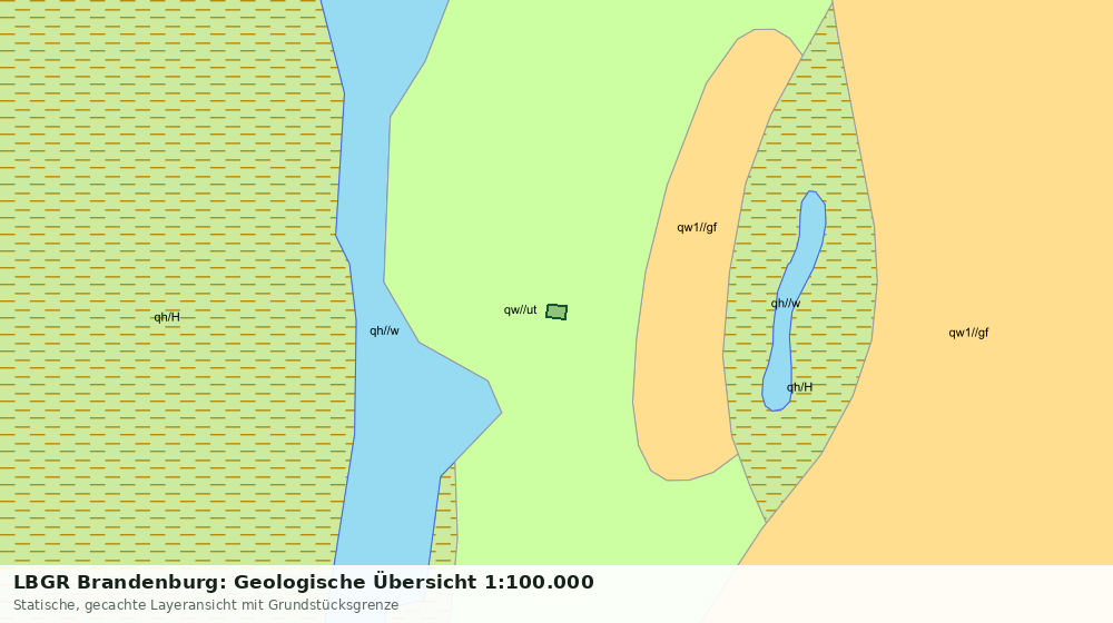 Statische Kartenansicht: LBGR Brandenburg: Geologische Übersicht 1:100.000