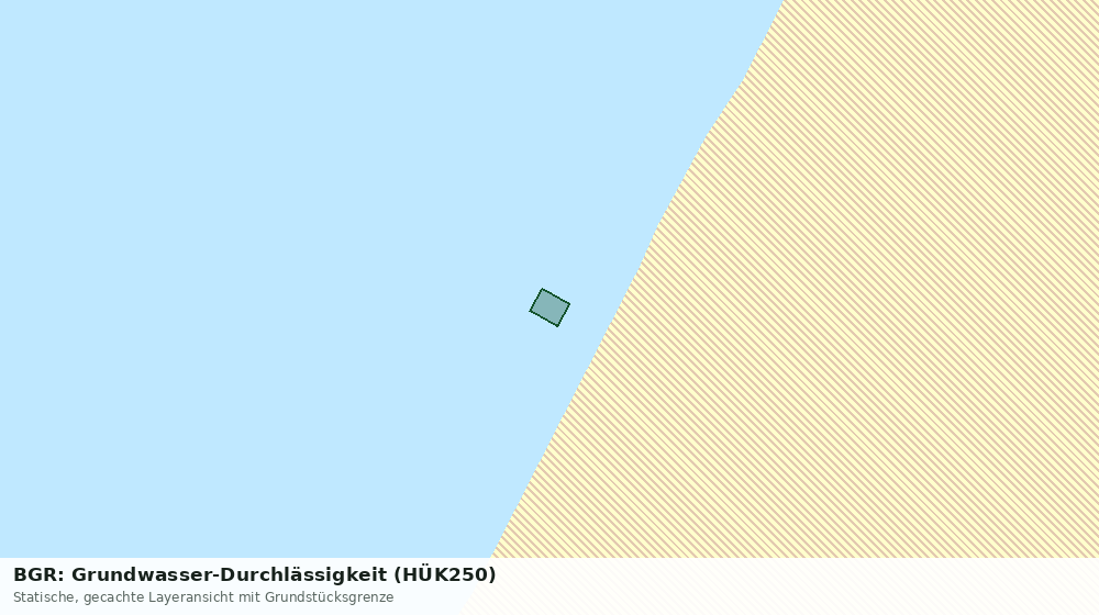 Statische Kartenansicht: BGR: Grundwasser-Durchlässigkeit (HÜK250)