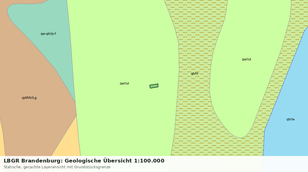 Statische Kartenansicht: LBGR Brandenburg: Geologische Übersicht 1:100.000
