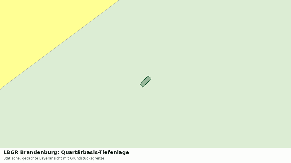 Statische Kartenansicht: LBGR Brandenburg: Quartärbasis-Tiefenlage