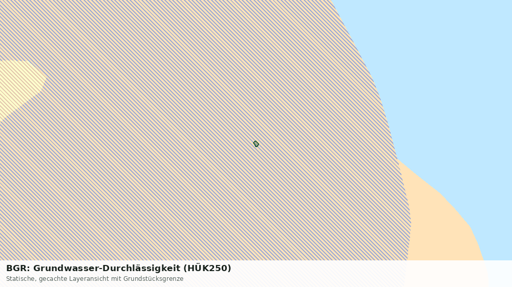 Statische Kartenansicht: BGR: Grundwasser-Durchlässigkeit (HÜK250)