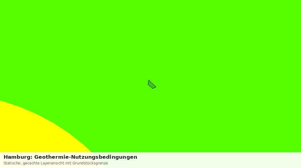 Statische Kartenansicht: Hamburg: Geothermie-Nutzungsbedingungen
