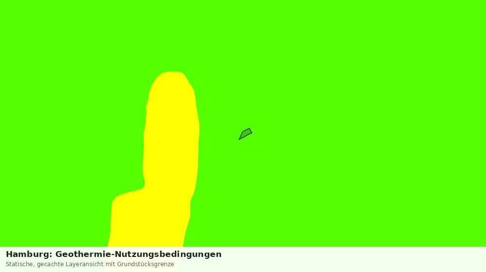 Statische Kartenansicht: Hamburg: Geothermie-Nutzungsbedingungen