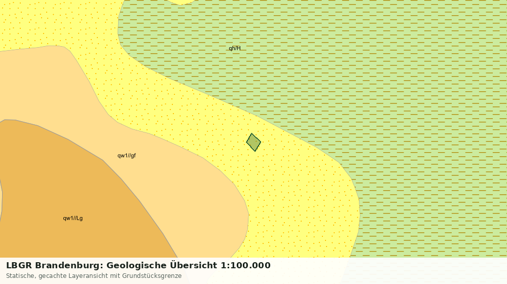 Statische Kartenansicht: LBGR Brandenburg: Geologische Übersicht 1:100.000