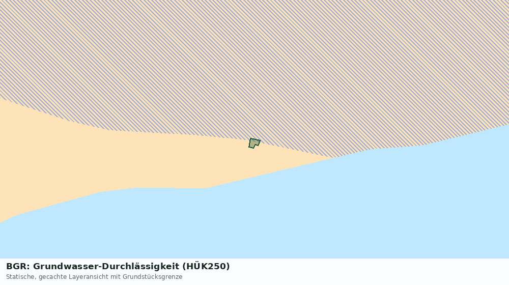 Statische Kartenansicht: BGR: Grundwasser-Durchlässigkeit (HÜK250)