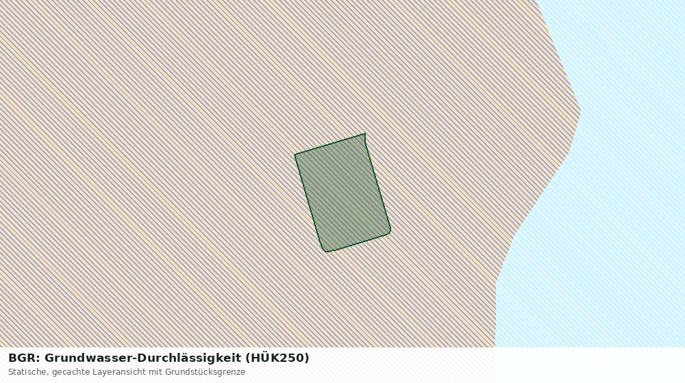 Statische Kartenansicht: BGR: Grundwasser-Durchlässigkeit (HÜK250)