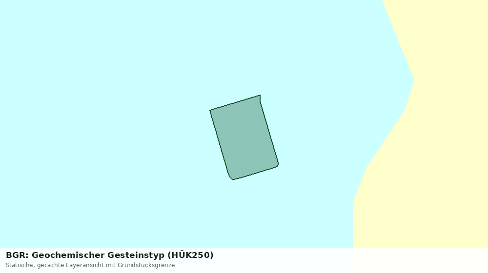 Statische Kartenansicht: BGR: Geochemischer Gesteinstyp (HÜK250)