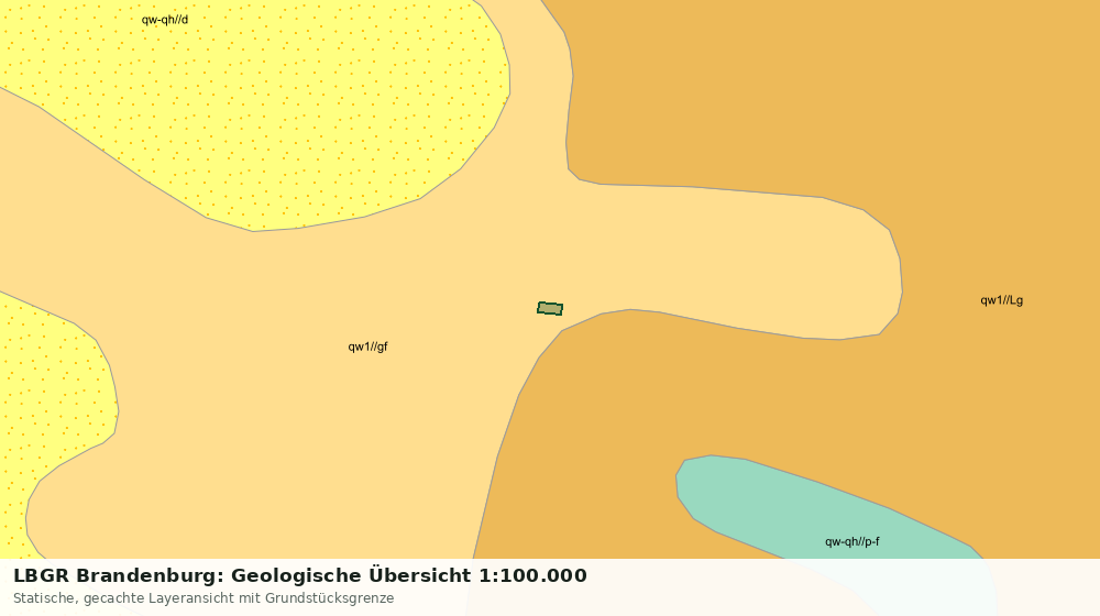 Statische Kartenansicht: LBGR Brandenburg: Geologische Übersicht 1:100.000