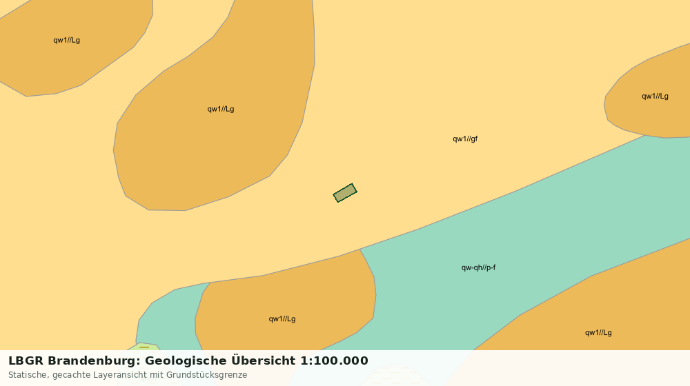 Statische Kartenansicht: LBGR Brandenburg: Geologische Übersicht 1:100.000