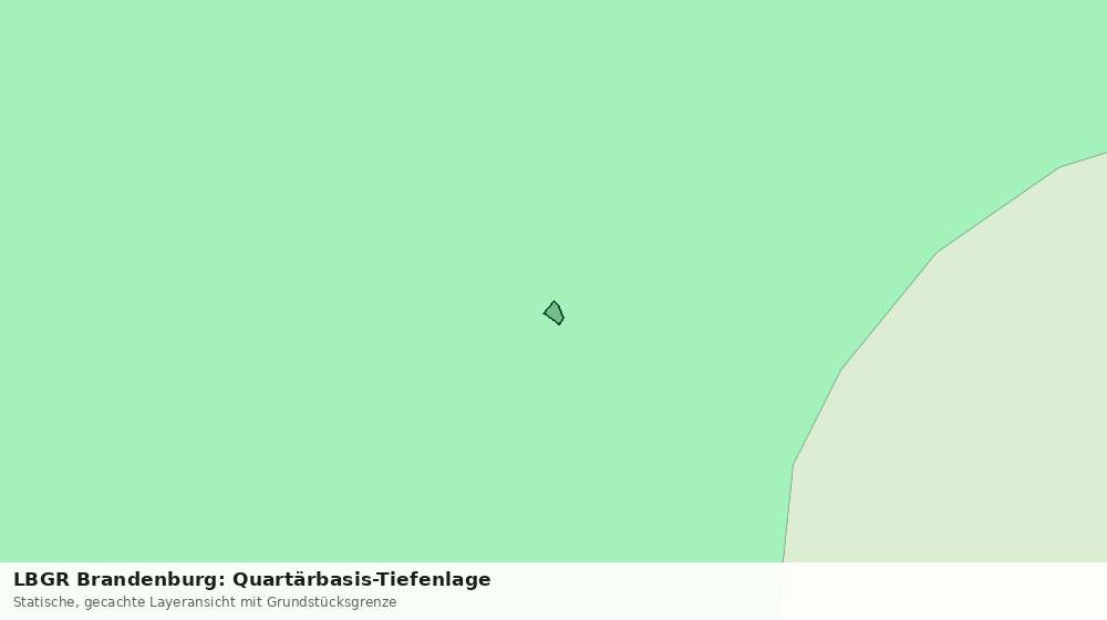 Statische Kartenansicht: LBGR Brandenburg: Quartärbasis-Tiefenlage