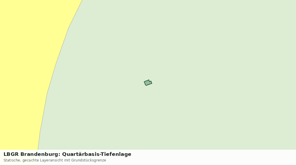 Statische Kartenansicht: LBGR Brandenburg: Quartärbasis-Tiefenlage
