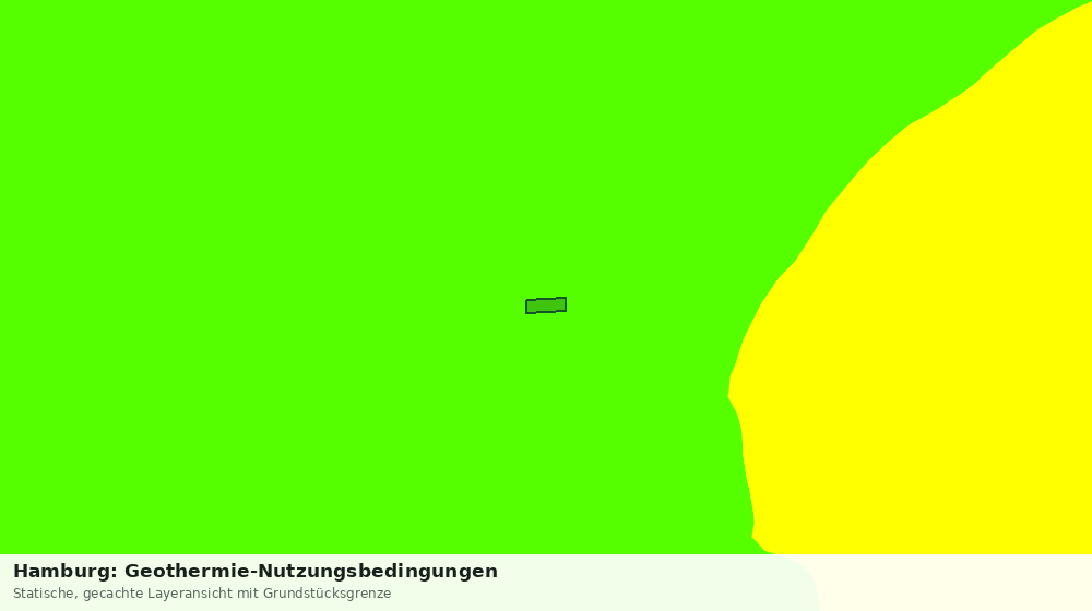 Statische Kartenansicht: Hamburg: Geothermie-Nutzungsbedingungen