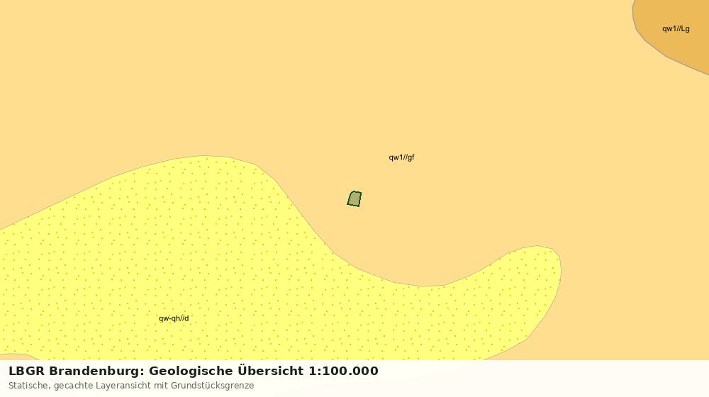Statische Kartenansicht: LBGR Brandenburg: Geologische Übersicht 1:100.000