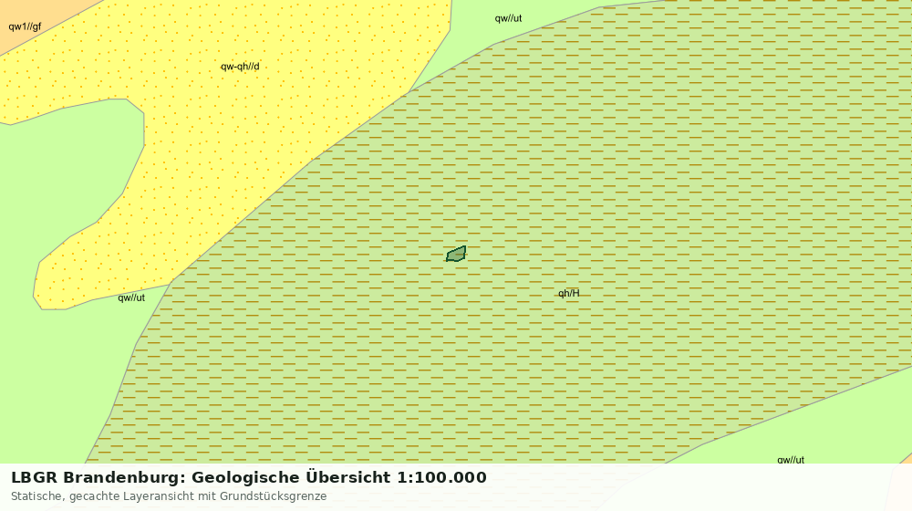 Statische Kartenansicht: LBGR Brandenburg: Geologische Übersicht 1:100.000