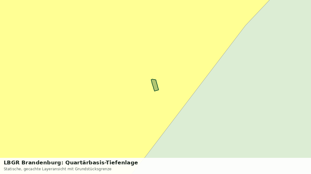 Statische Kartenansicht: LBGR Brandenburg: Quartärbasis-Tiefenlage