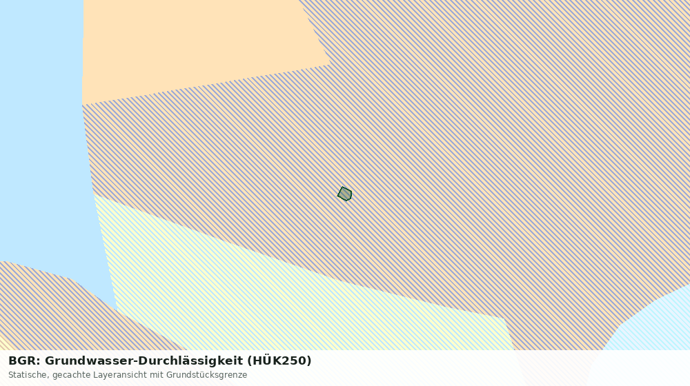 Statische Kartenansicht: BGR: Grundwasser-Durchlässigkeit (HÜK250)