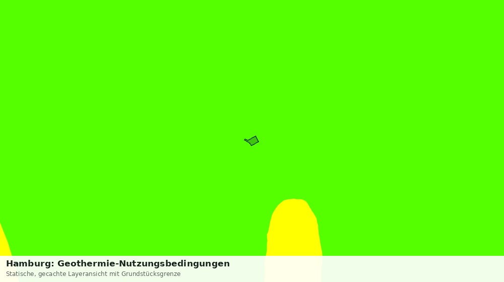 Statische Kartenansicht: Hamburg: Geothermie-Nutzungsbedingungen