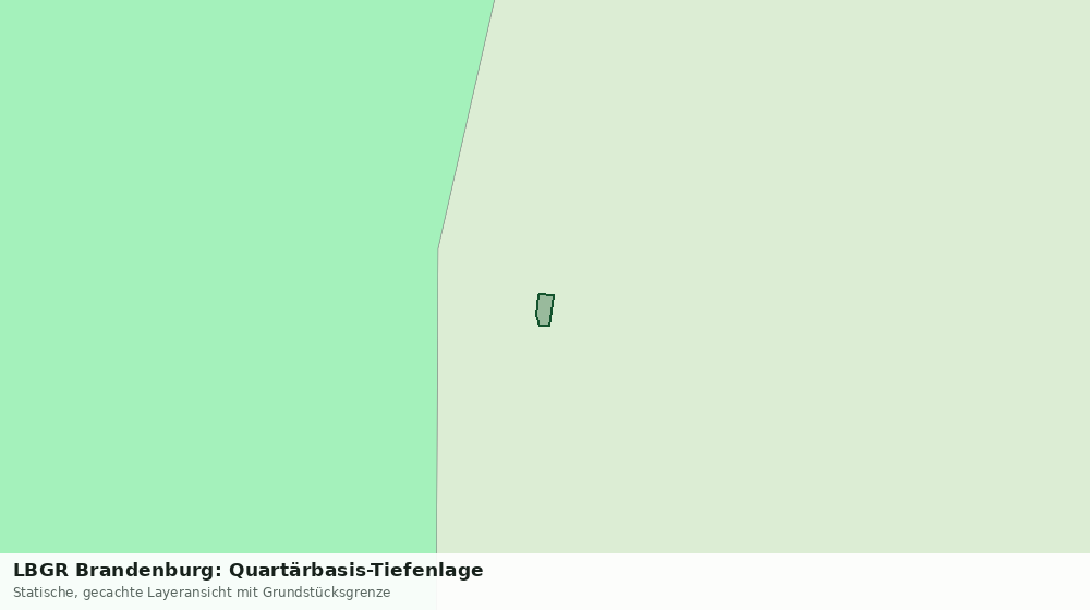 Statische Kartenansicht: LBGR Brandenburg: Quartärbasis-Tiefenlage
