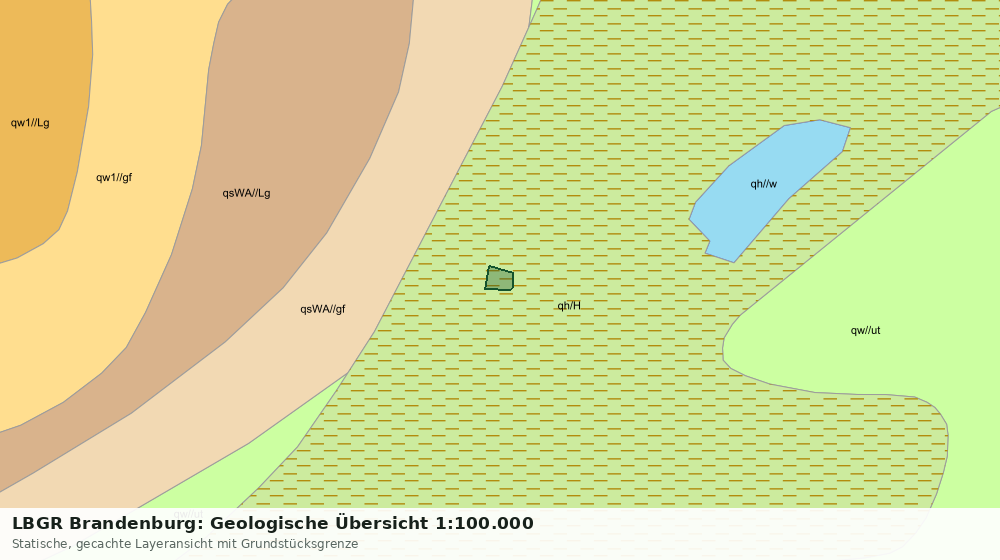 Statische Kartenansicht: LBGR Brandenburg: Geologische Übersicht 1:100.000