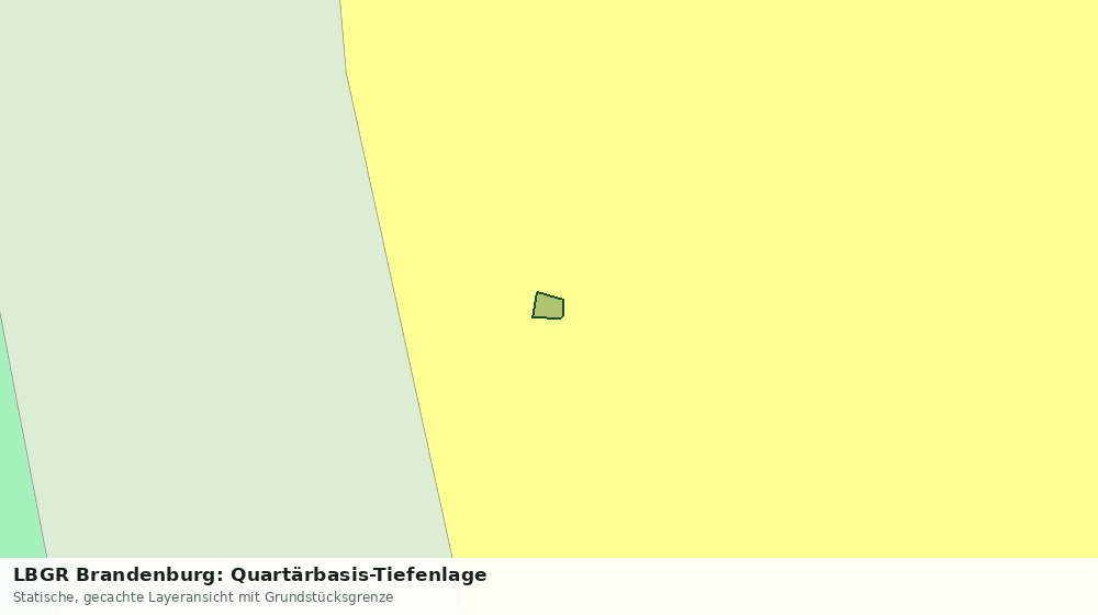 Statische Kartenansicht: LBGR Brandenburg: Quartärbasis-Tiefenlage