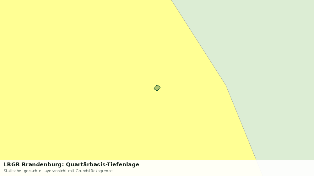 Statische Kartenansicht: LBGR Brandenburg: Quartärbasis-Tiefenlage
