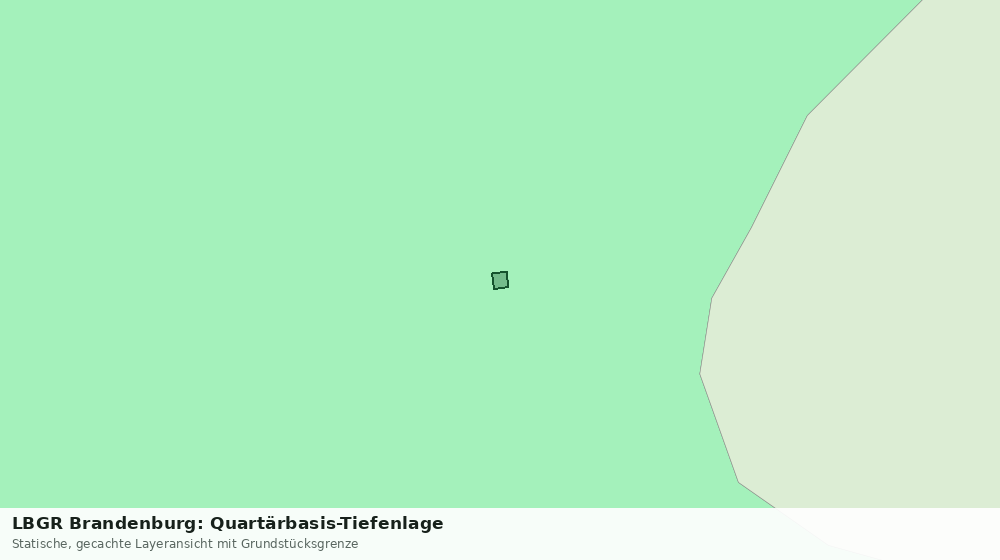 Statische Kartenansicht: LBGR Brandenburg: Quartärbasis-Tiefenlage