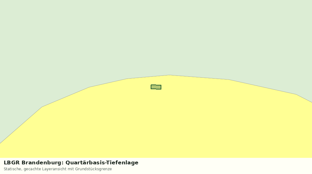 Statische Kartenansicht: LBGR Brandenburg: Quartärbasis-Tiefenlage