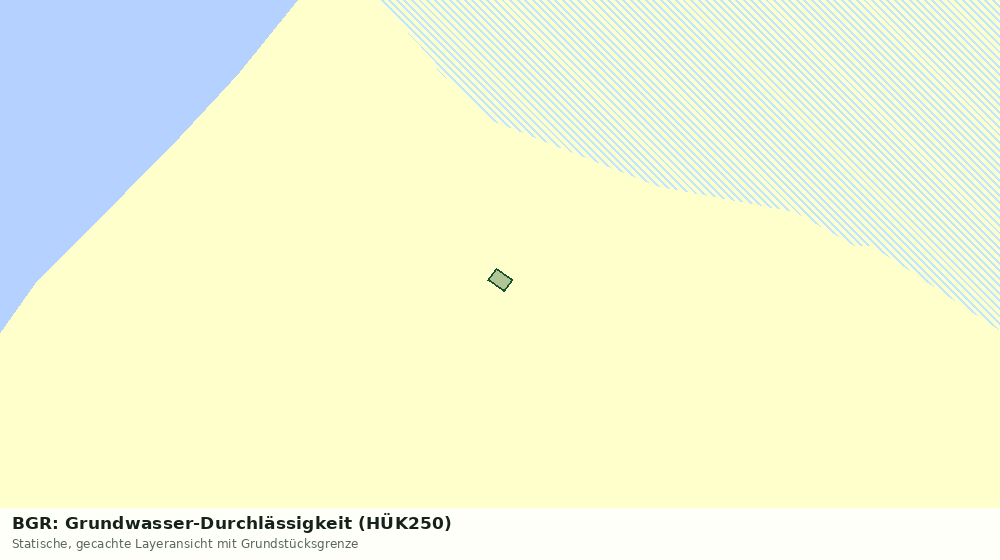 Statische Kartenansicht: BGR: Grundwasser-Durchlässigkeit (HÜK250)