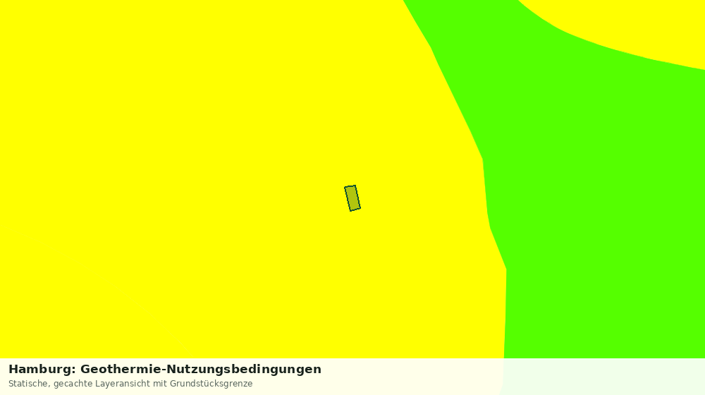 Statische Kartenansicht: Hamburg: Geothermie-Nutzungsbedingungen