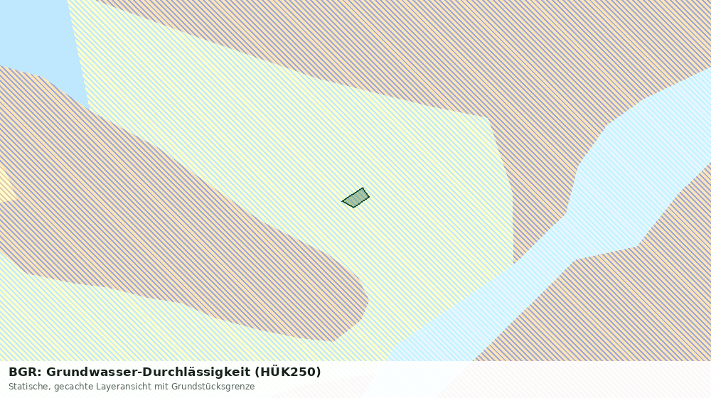 Statische Kartenansicht: BGR: Grundwasser-Durchlässigkeit (HÜK250)