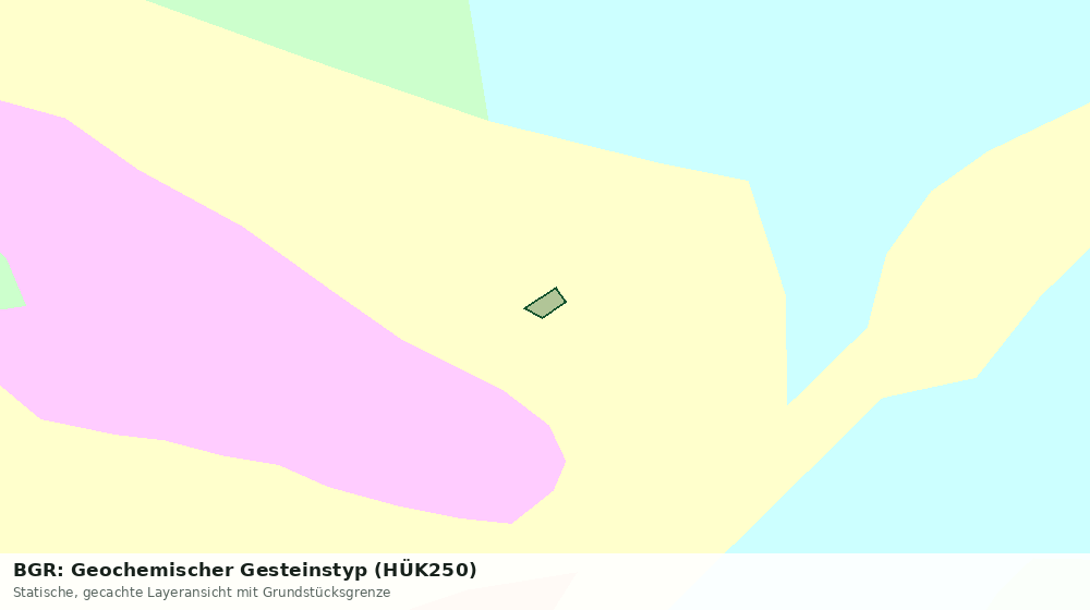 Statische Kartenansicht: BGR: Geochemischer Gesteinstyp (HÜK250)