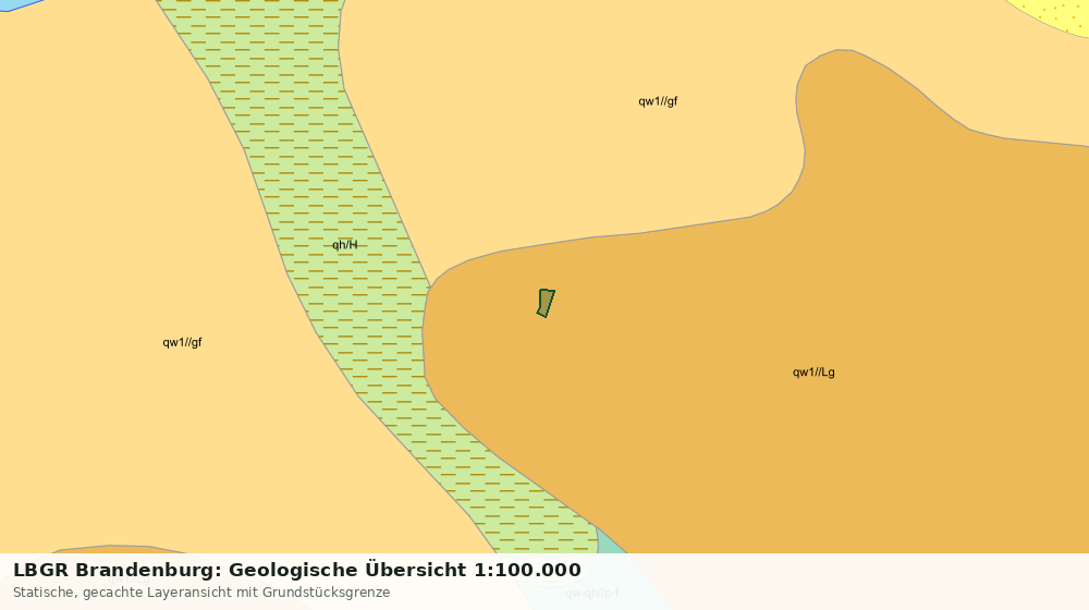 Statische Kartenansicht: LBGR Brandenburg: Geologische Übersicht 1:100.000