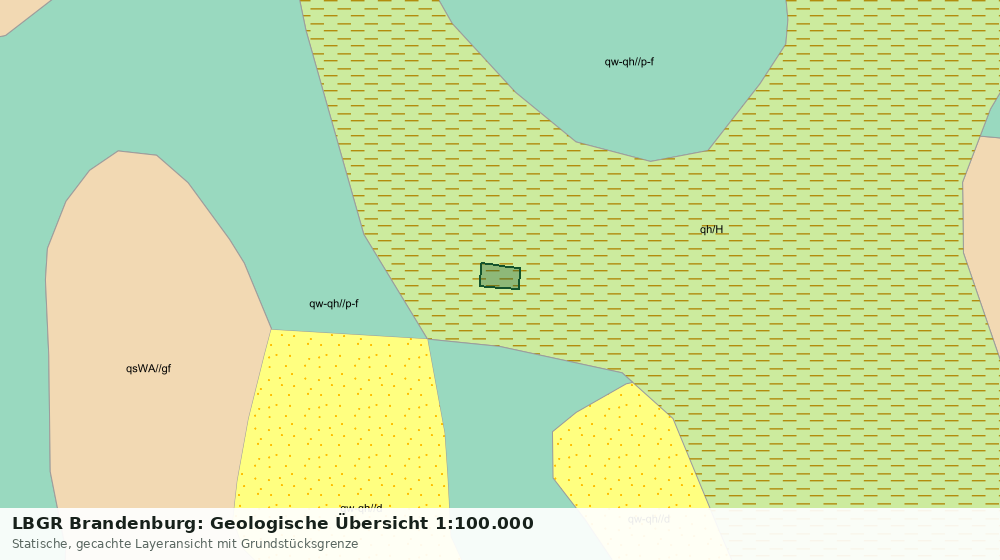 Statische Kartenansicht: LBGR Brandenburg: Geologische Übersicht 1:100.000