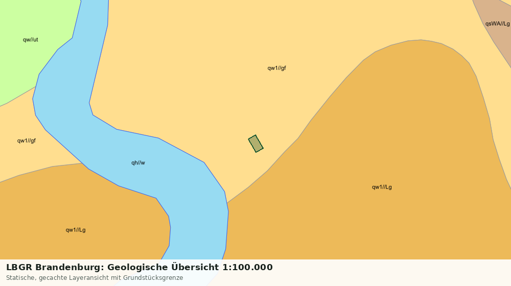 Statische Kartenansicht: LBGR Brandenburg: Geologische Übersicht 1:100.000