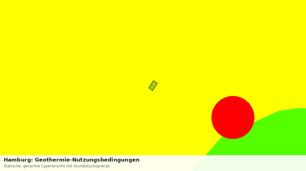 Statische Kartenansicht: Hamburg: Geothermie-Nutzungsbedingungen