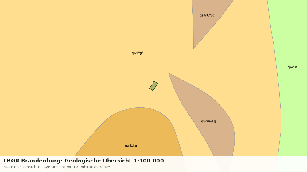 Statische Kartenansicht: LBGR Brandenburg: Geologische Übersicht 1:100.000
