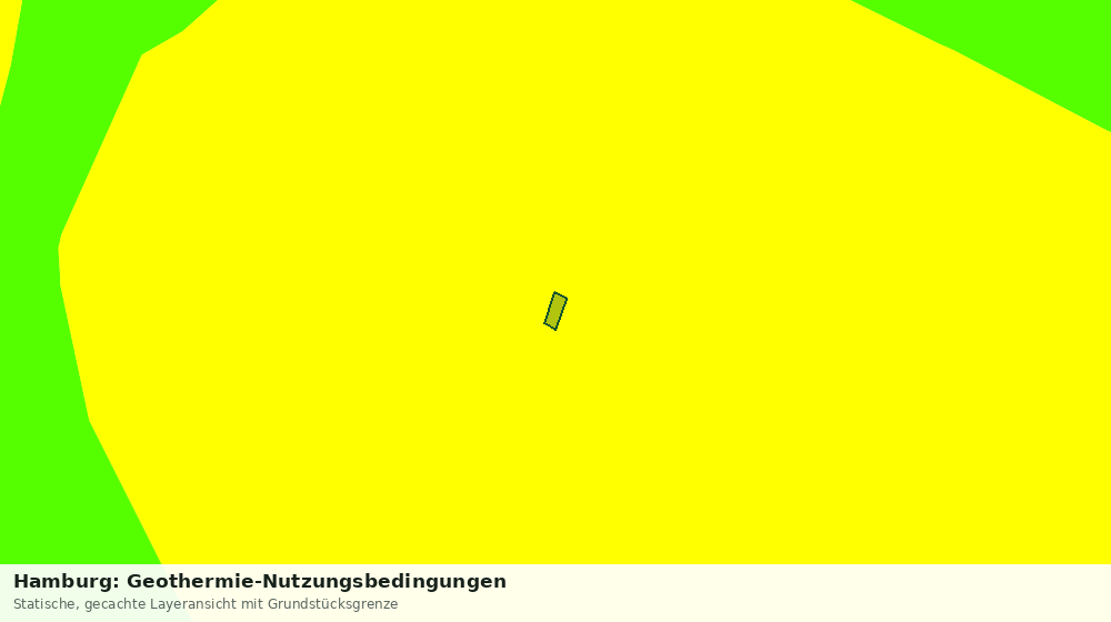 Statische Kartenansicht: Hamburg: Geothermie-Nutzungsbedingungen
