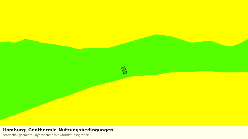 Statische Kartenansicht: Hamburg: Geothermie-Nutzungsbedingungen