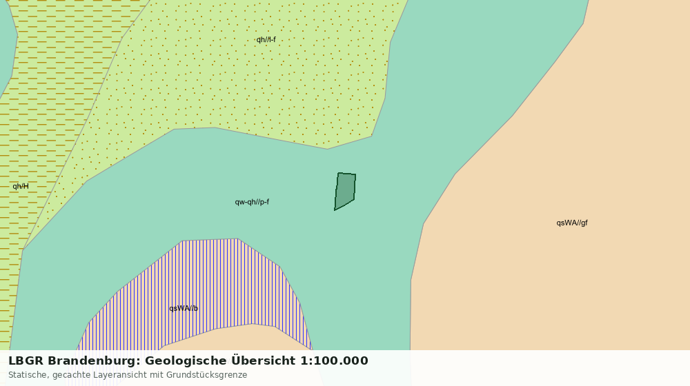 Statische Kartenansicht: LBGR Brandenburg: Geologische Übersicht 1:100.000