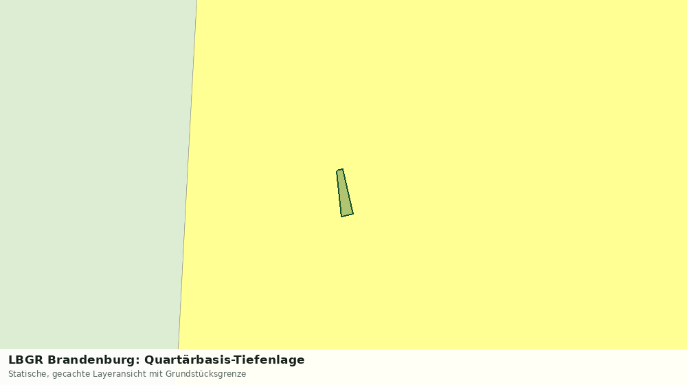 Statische Kartenansicht: LBGR Brandenburg: Quartärbasis-Tiefenlage