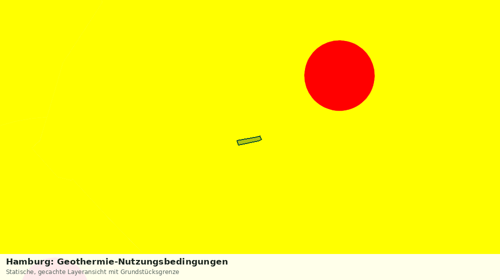 Statische Kartenansicht: Hamburg: Geothermie-Nutzungsbedingungen