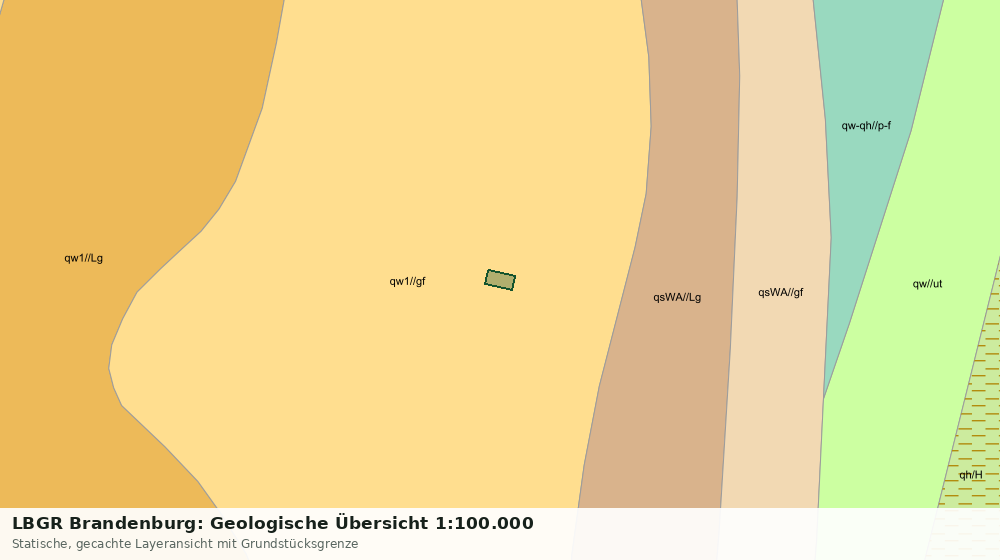 Statische Kartenansicht: LBGR Brandenburg: Geologische Übersicht 1:100.000