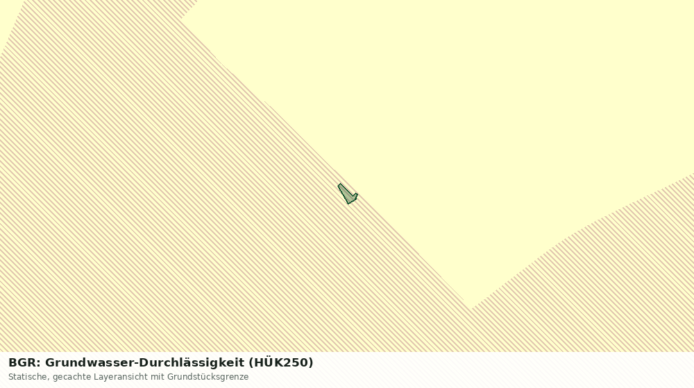 Statische Kartenansicht: BGR: Grundwasser-Durchlässigkeit (HÜK250)