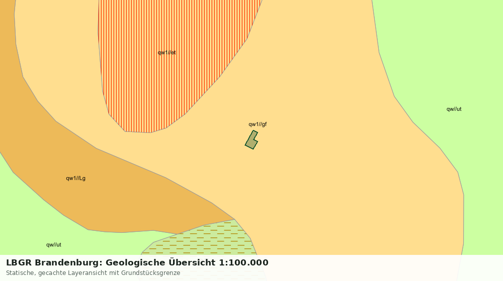 Statische Kartenansicht: LBGR Brandenburg: Geologische Übersicht 1:100.000