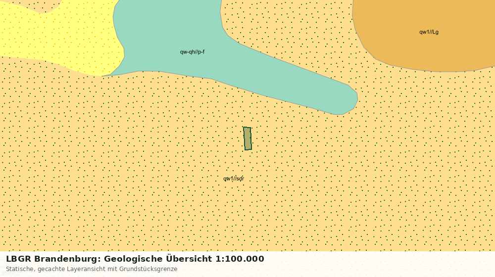 Statische Kartenansicht: LBGR Brandenburg: Geologische Übersicht 1:100.000