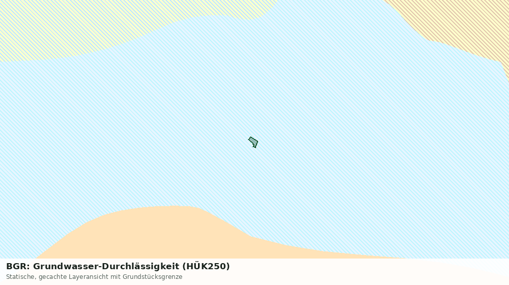 Statische Kartenansicht: BGR: Grundwasser-Durchlässigkeit (HÜK250)