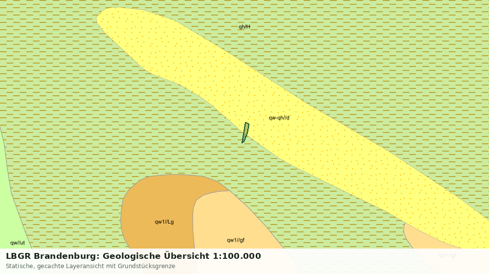 Statische Kartenansicht: LBGR Brandenburg: Geologische Übersicht 1:100.000