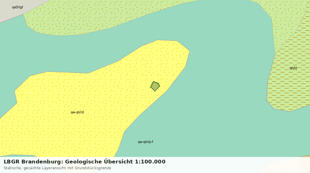 Statische Kartenansicht: LBGR Brandenburg: Geologische Übersicht 1:100.000