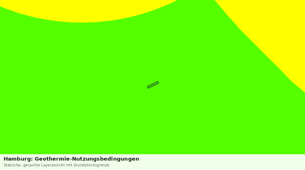 Statische Kartenansicht: Hamburg: Geothermie-Nutzungsbedingungen