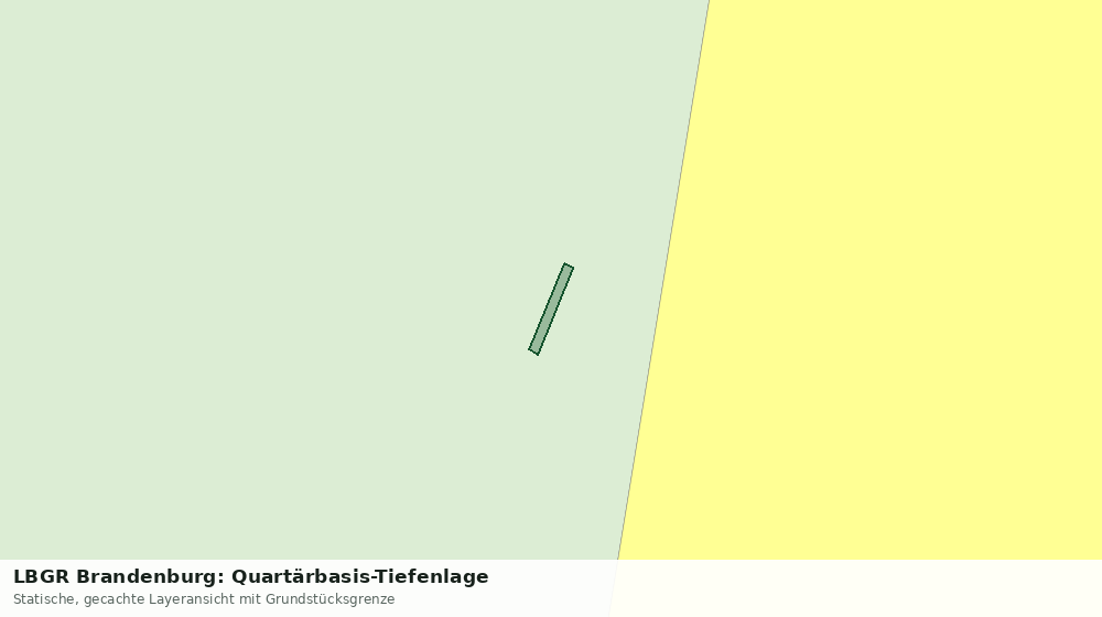 Statische Kartenansicht: LBGR Brandenburg: Quartärbasis-Tiefenlage